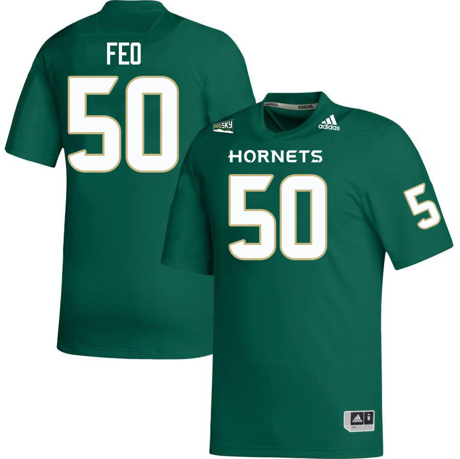 Sacramento State Hornets #50 Oge Feo College Football Jerseys Stitched Sale-Green
